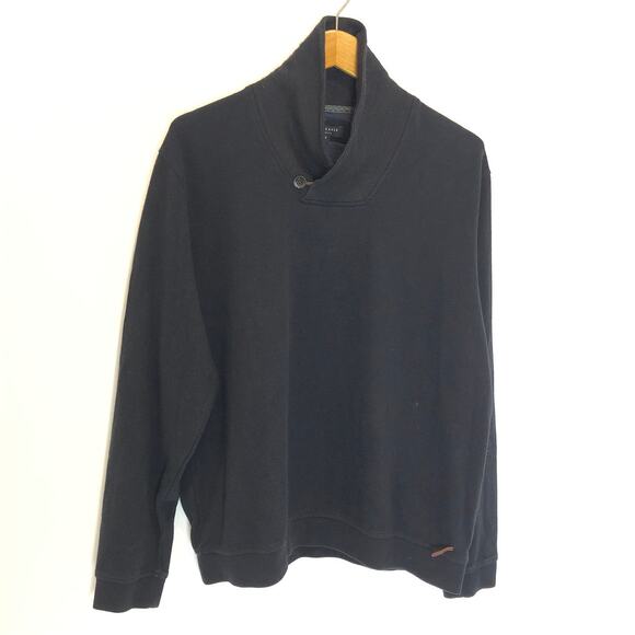 Ted Baker - Men's Shawl Neck Pullover Sweater- Black- 6 (XL) - Picture 1 of 7